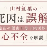 山村紅葉の死因は誤解！健在の理由と母・山村美紗の心不全を解説